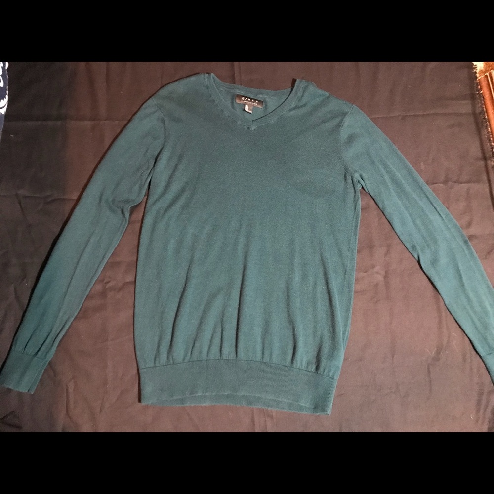V neck sweater Teal